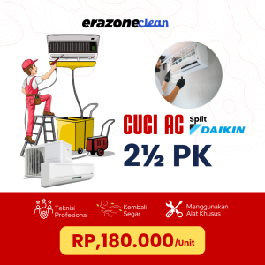 Cuci AC Split Daikin 2,5 PK