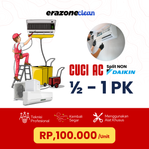 Cuci AC Split NON Daikin 1/2 - 1 PK